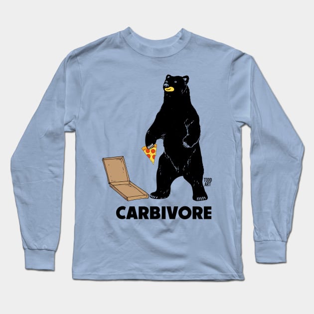 carbivore Long Sleeve T-Shirt by toddgoldmanart